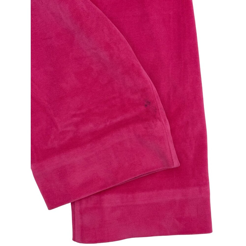 Vtg Y2K Juicy Couture Pink Velour Rhinestone Track Pants | Barbiecore McBling S - Picture 5 of 16